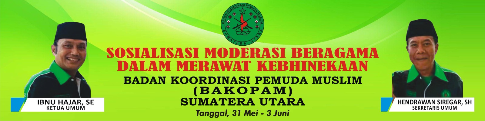 Bakopam Sumut Akan Menggelar Sosialisasi Moderasi Beragama Dalam Merawat Kebhinekaan, Ini Jadwal Acaranya