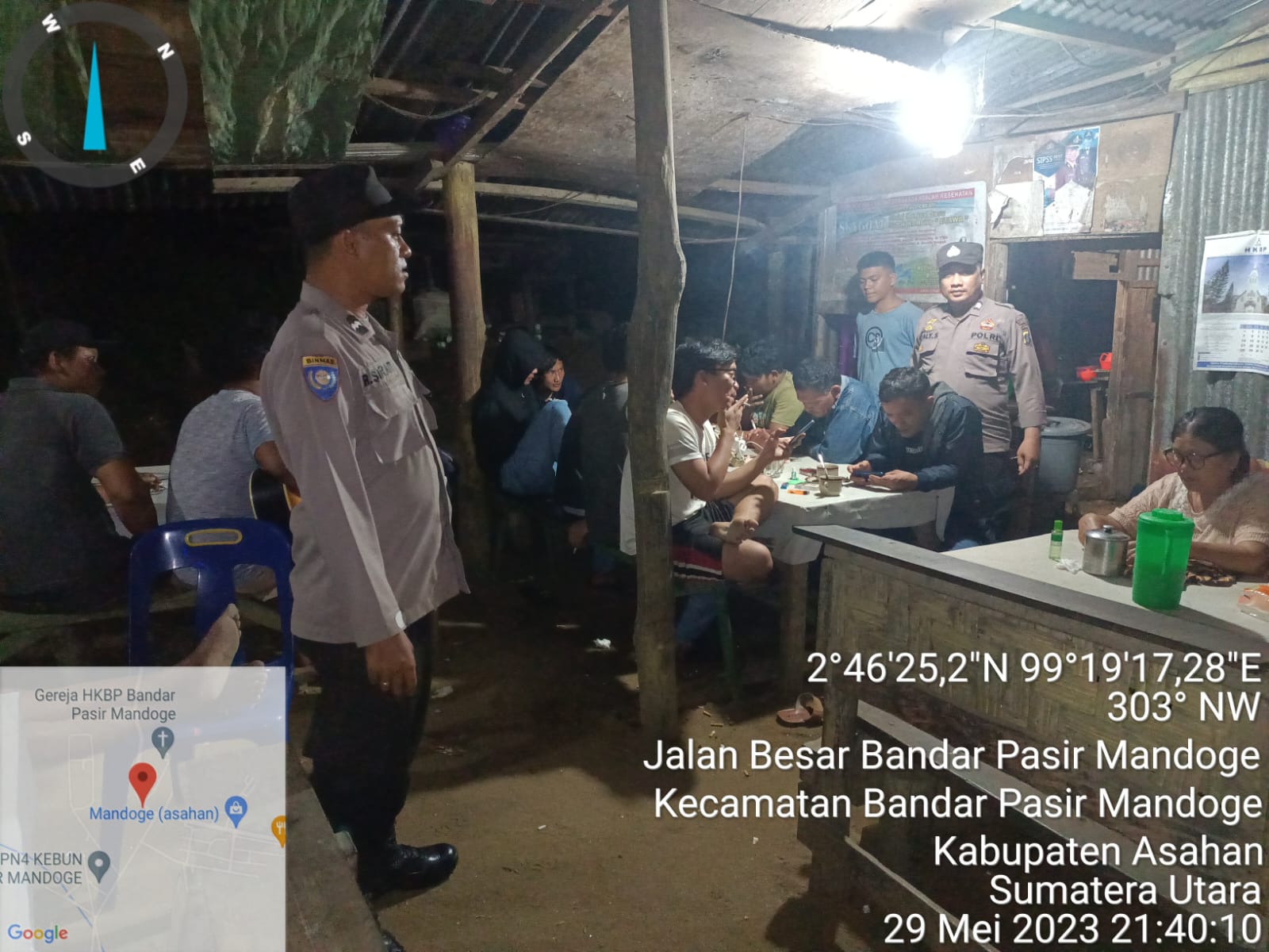 Polsek Bandar Pasir Mandoge Patroli KRYD dan Blue Light