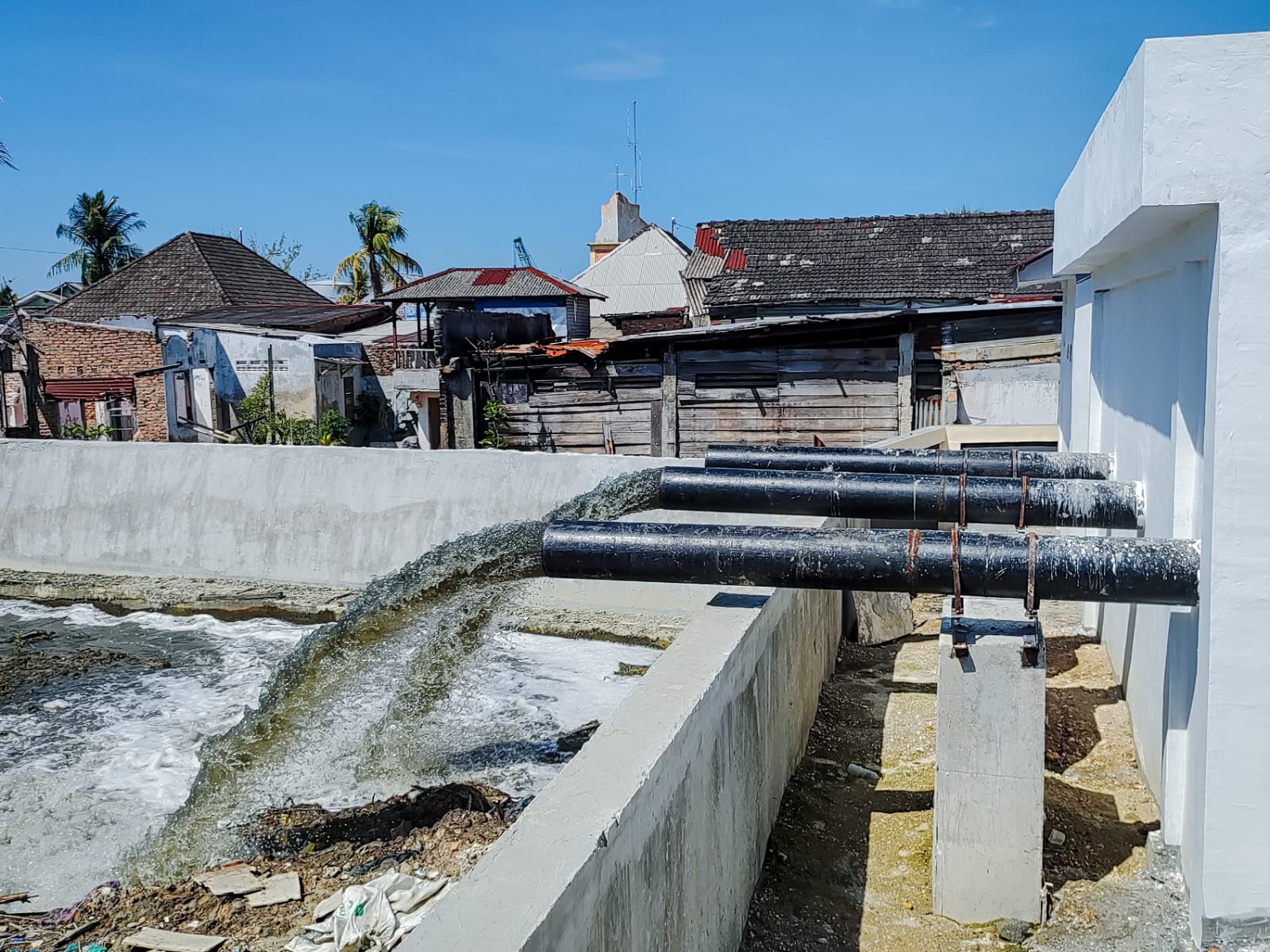 Warga Belawan Tak Lagi Keluhkan Banjir Rob Sejak Ada Rumah Pompa Air