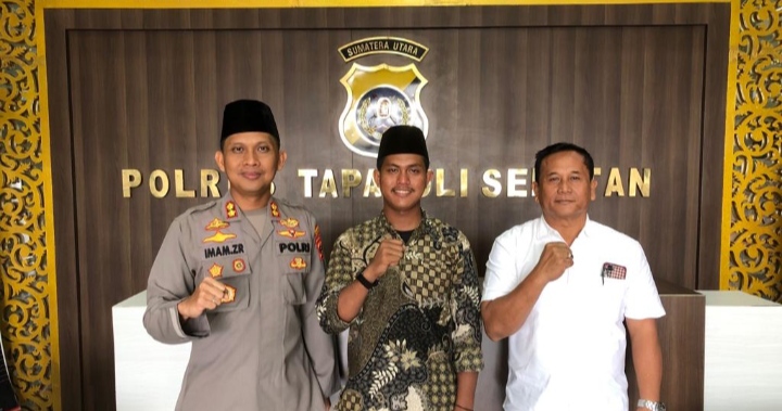 Kapolres Tapsel Terima Kunjungan BEM Syahada, Ini Pesannya