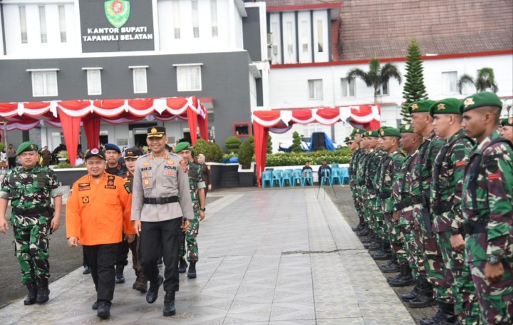 Kapolres Tapsel Ikuti Apel Gelar Pasukan Antisipasi Karhutla,Ini Penjelasan AKBP Imam Zamroni