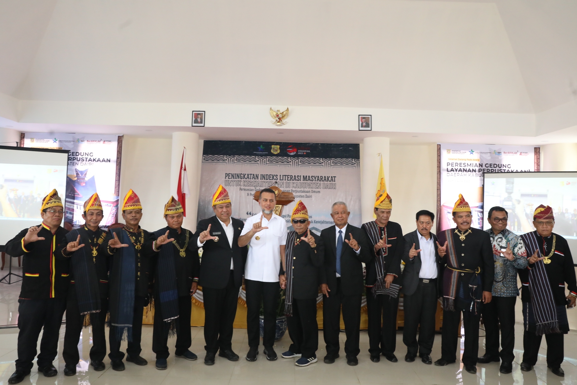 Perpustakaan Dairi Diresmikan, Ijeck Harap Kabupaten/Kota Lainnya Menyusul