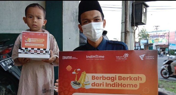 Dompet Dhuafa Tebar Ribuan Paket Berbuka Puasa Dari Pelanggan Indihome ke Seluruh Wilayah Indonesia