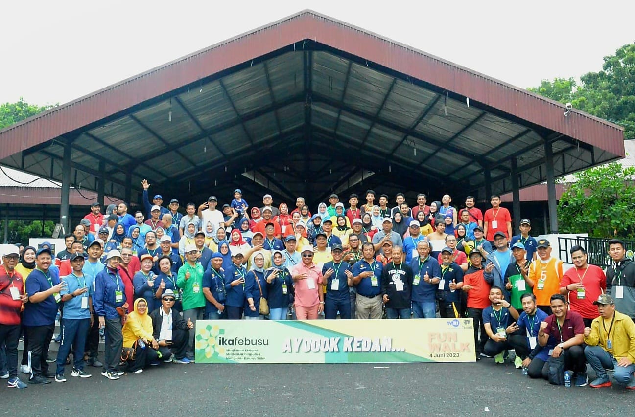 Peringati Kesaktian Pancasila, IKAFEB USU Gelar Fun Walk di Wilayah Kampus