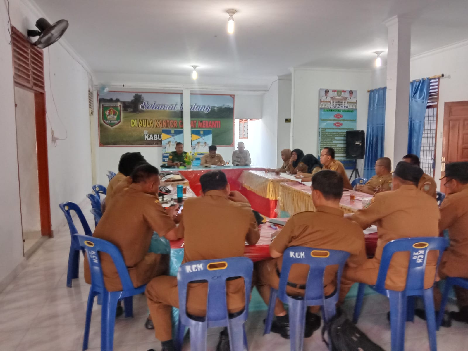 Anggota Pos Yan Meranti Hadir Rapat Rakorpem