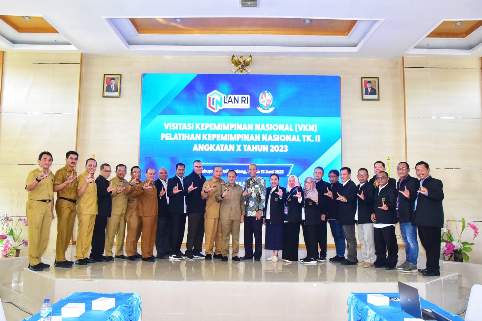 Asisten III Terima Kunjungan Tim VKN LAN RI
