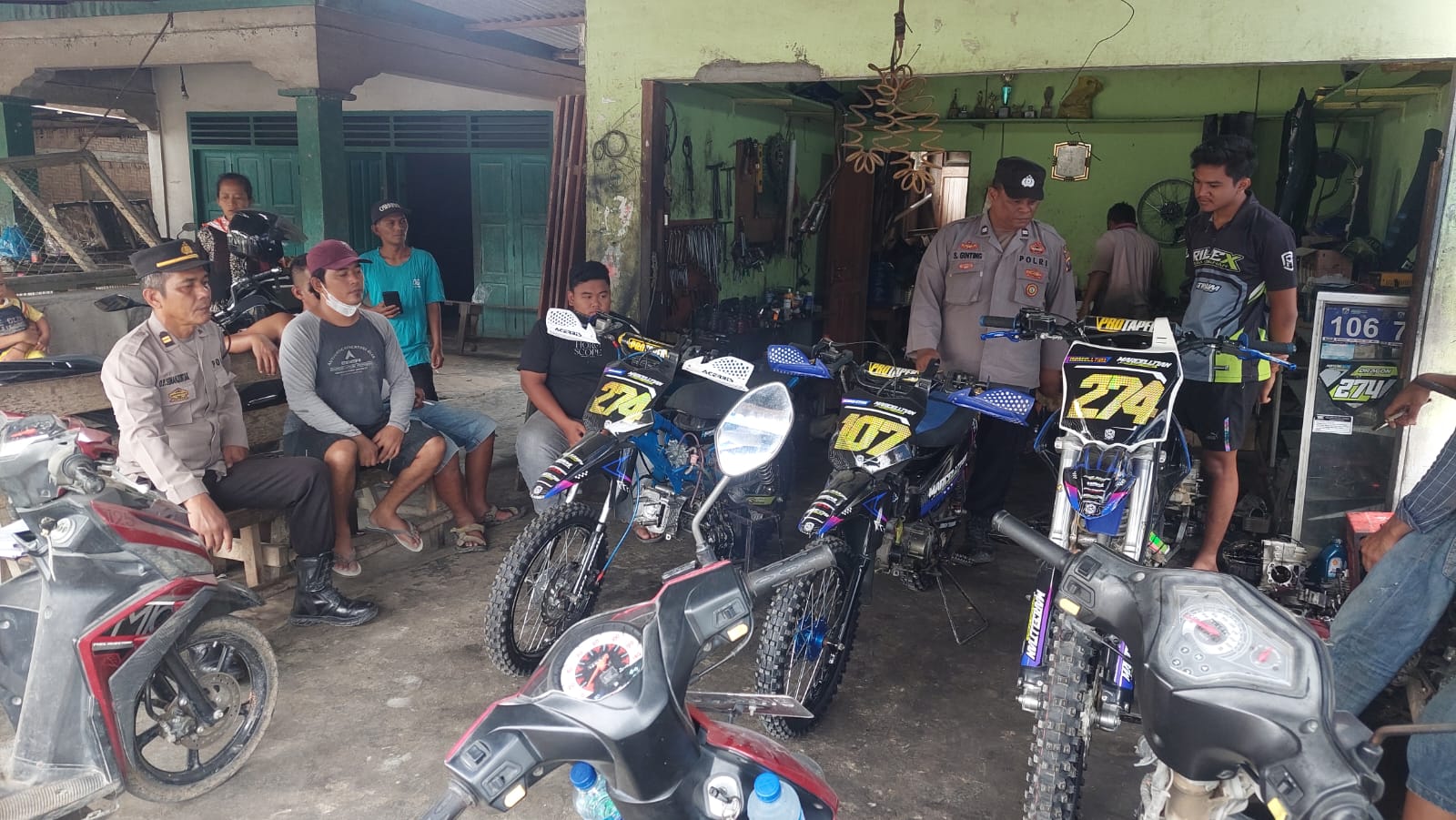 Polsek Perapat Janji Laksanakan Jumat Curhat Dengan Komunitas Sepeda Motor Treel