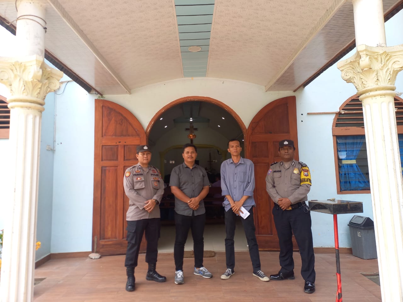 Polsek Air Batu DDS dan Komidamas di Gereja Emplasmen HKBP PTPN IV