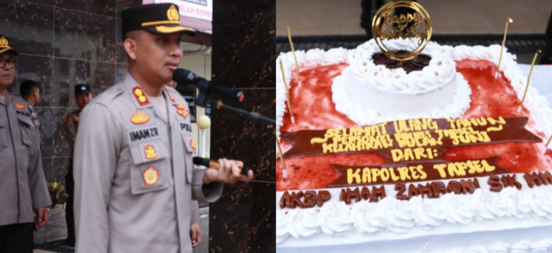 Jaga Kekompakan, Kapolres Tapsel Beri Kejutan ke Personel yang Ulang Tahun