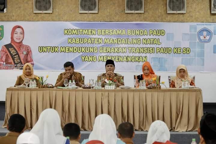 Bupati Sukhairi Nasution Hadiri Sosialisasi Transisi PAUD dan SD yang Menyenangkan diprakarsai Dinas Pendidikan Madina