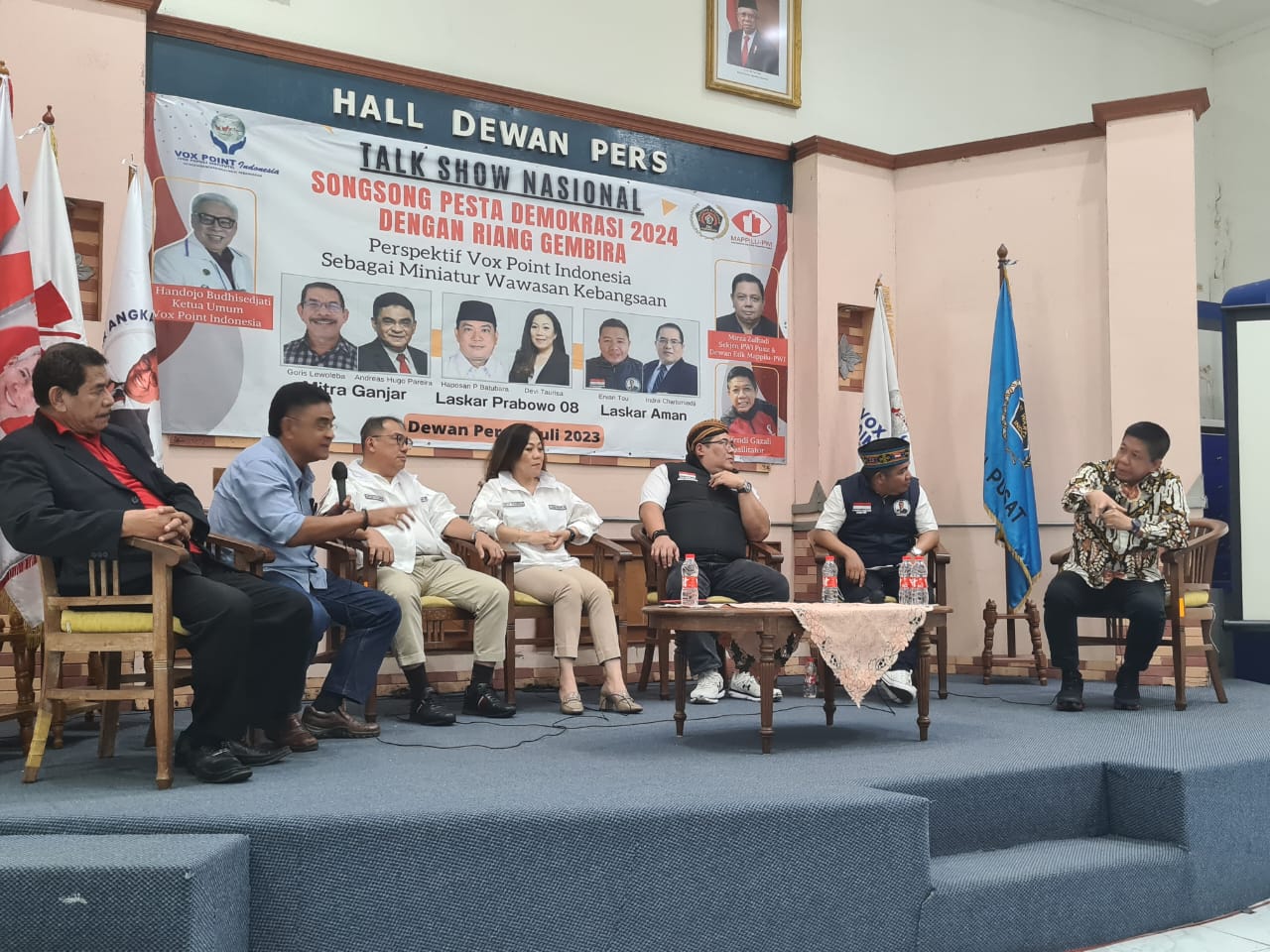 Pendukung Prabowo, Ganjar dan Anies Bersatu untuk Serukan Pemilu Damai