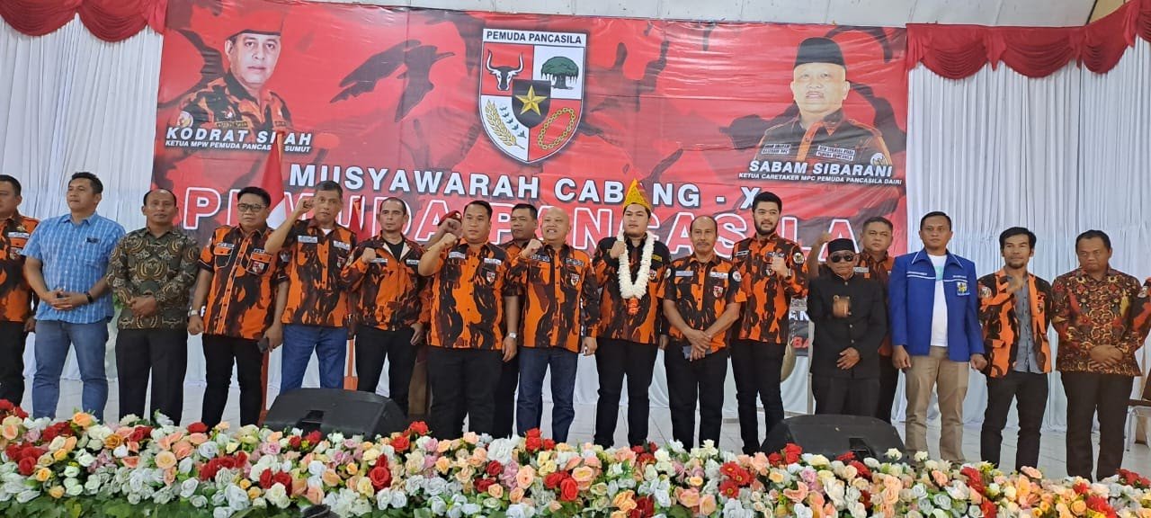 Sabam Sibarani Terpilih Aklamasi Ketua MPC Pemuda Pancasila Dairi,  Kita Dukung Ijeck Calon Gubsu 2024Â