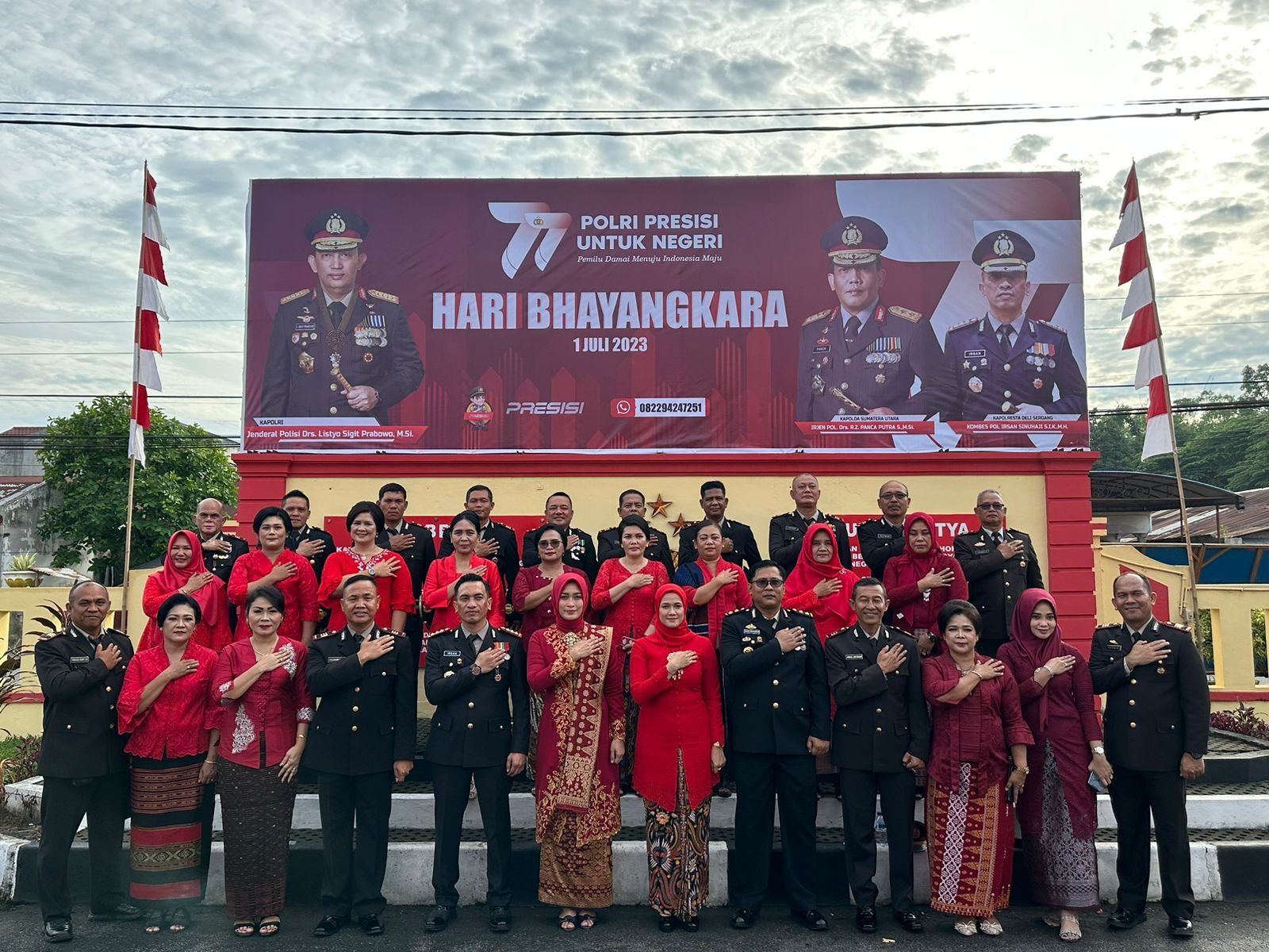 Polresta Deli Serdang Gelar Upacara Peringatan Hari Bhayangkara Ke â€“ 77