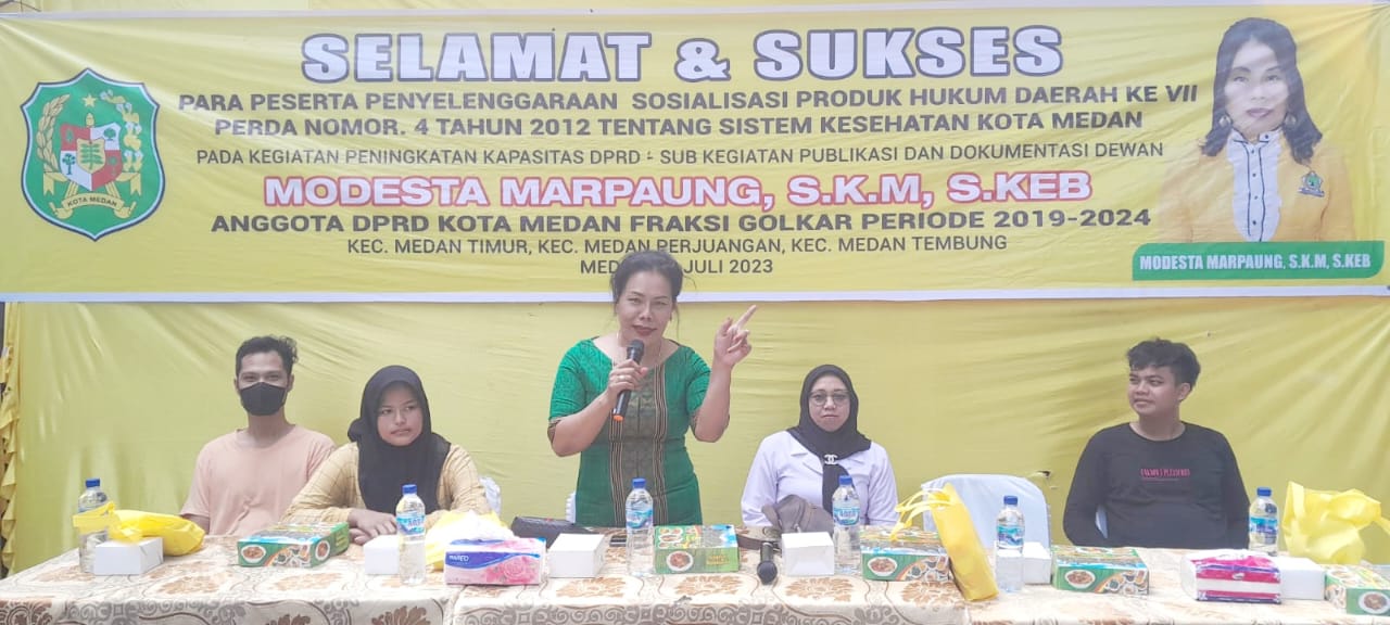 Di Acara Sosper, Modesta Marpaung Dorong Dinkes Medan Terus Tingkatkan Pelayanan Kesehatan
