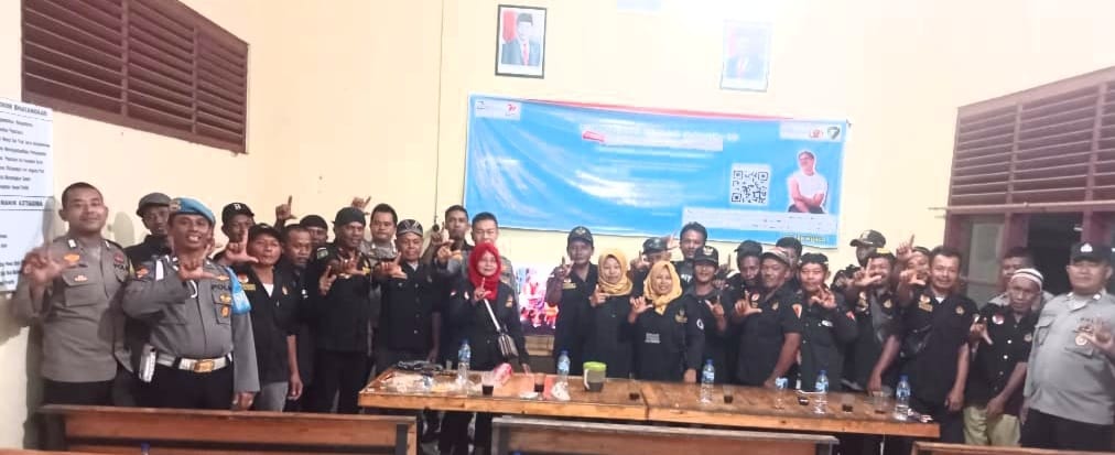 WARGA PENDAWA HADIRI UNDANGAN NONTON BARENG PAGELARAN WAYANG KULIT PERINGATAN HUT POLRI KE 77 THN 2023