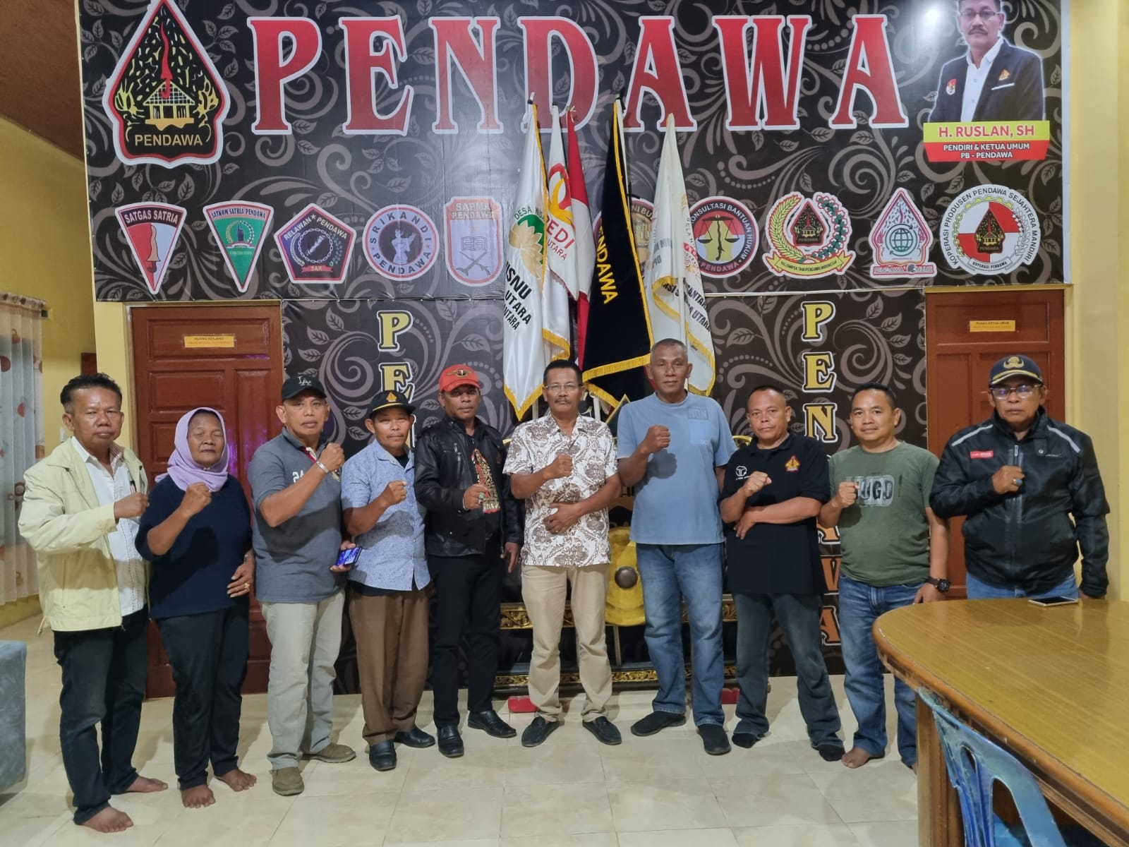 KETUM.PB PENDAWA TERIMA KUNJUNGAN SILATURAHMI PENDAWA KEC.KUALA, LANGKAT