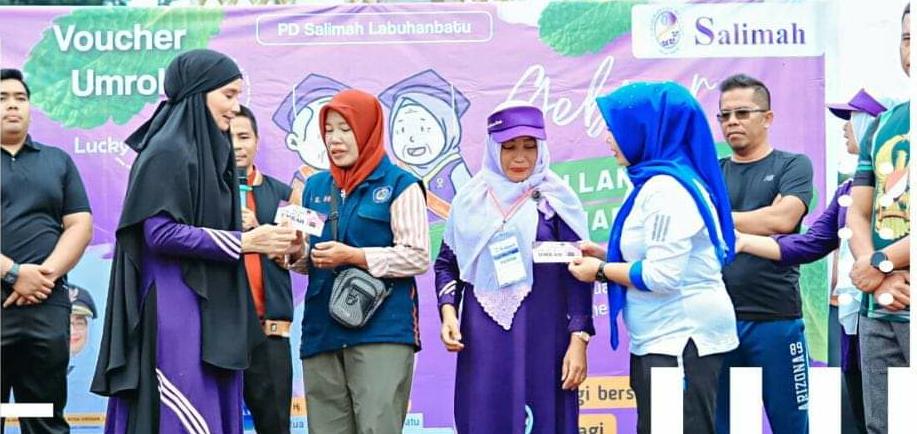 Persani dan PD Salimah Gelar Senam Sehat Program CFD Door Prize Tiket Umroh