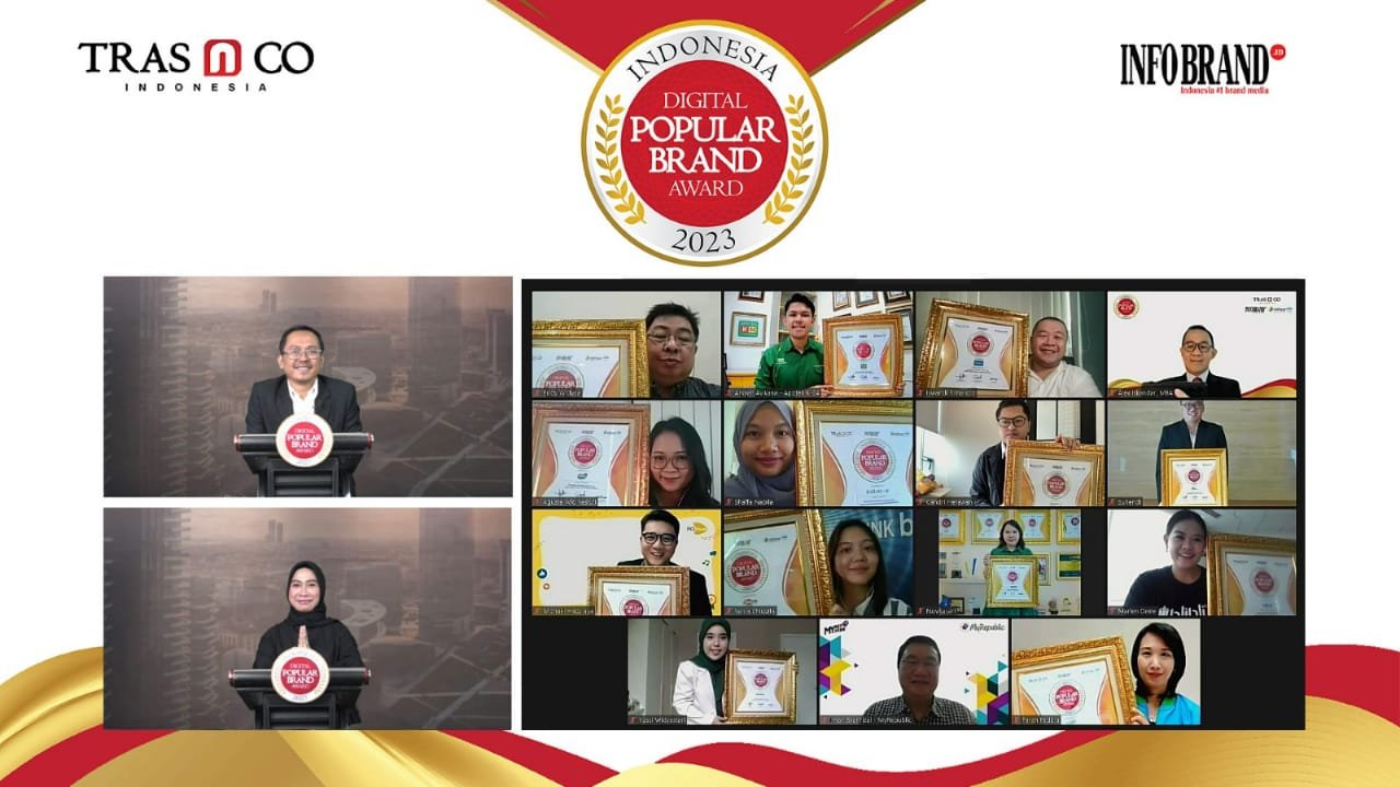 INFOBRAND.ID Kembali Umumkan Pemenang Indonesia Digital Popular Brand 2023