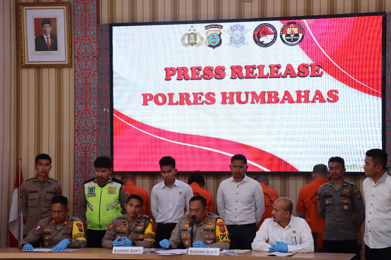 Polres Humbahas Ungkap Kasus Sabu, Tabrak Lari