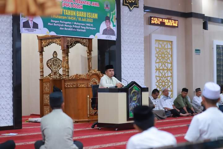 Meriahkan Tahun Baru Hijriyah 1 Muharram 1445H,PSPJ kota solok menggelar Tablik Akbar di Masjid Al Hidayah