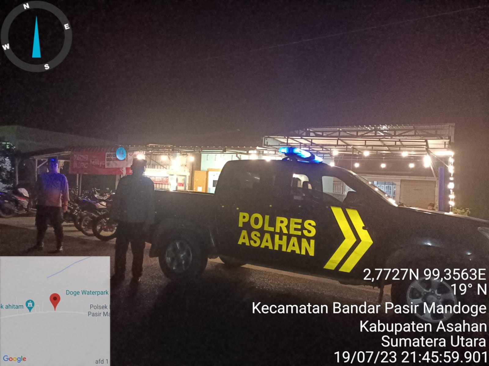 Polsek Bandar Pasir Mandoge, Antisipasi Kejahatan Dijalan Raya
