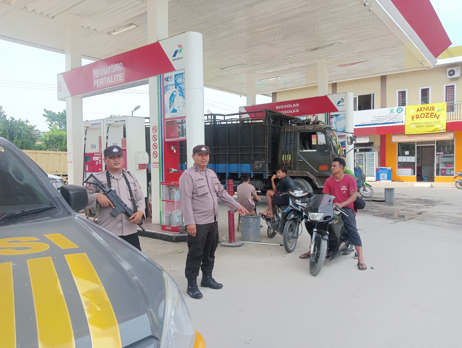 Berikan Rasa Nyaman, Personil Polsek Air Joman Melaksanakan Patroli R4