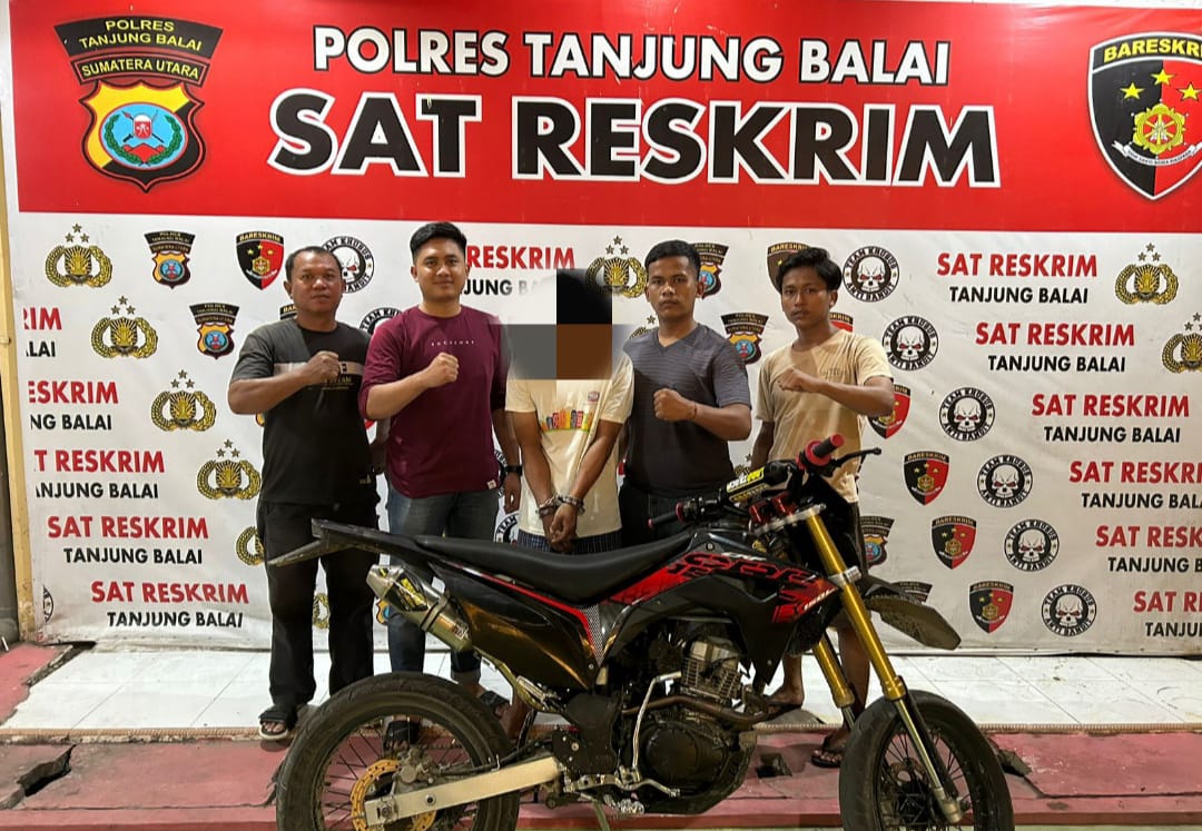 Pencuri HP Buka Mulut , Dua komplotan Curanmor Ditangkap Tim Kakap Reskrim Polres Tanjung Balai.