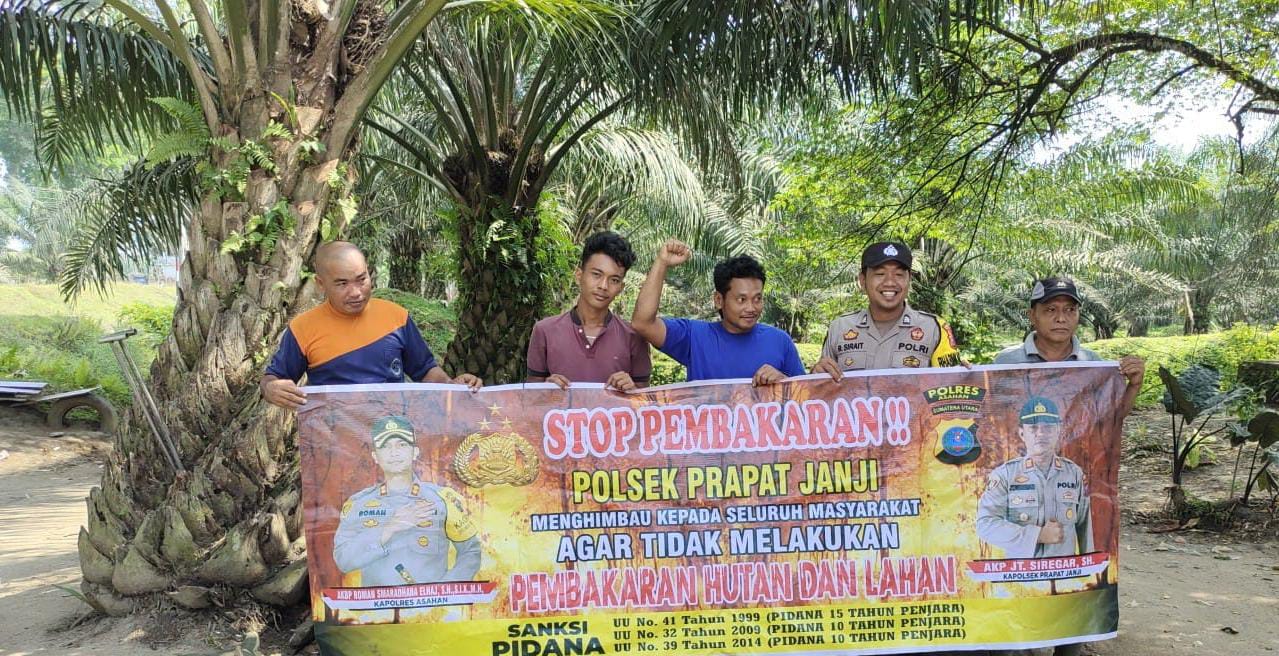 Polsek Prapat Janji Sosialisasi Karhutla Dengan Masyarakat Desa Perkebunan Sei Silau