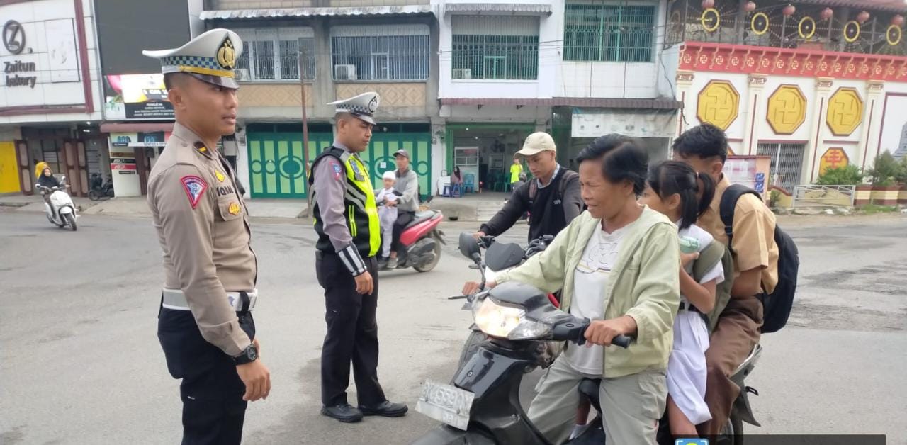 Operasi Patuh Toba 2023, Satlantas Polres Asahan Sosialisasi Kamseltibcar Lantas