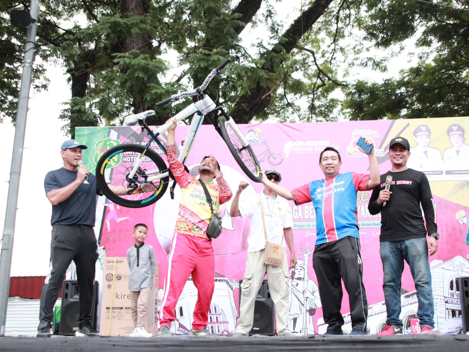 Balogo Olahraga Rekreasi yang Ikut Ramaikan Car Free Day di Medan