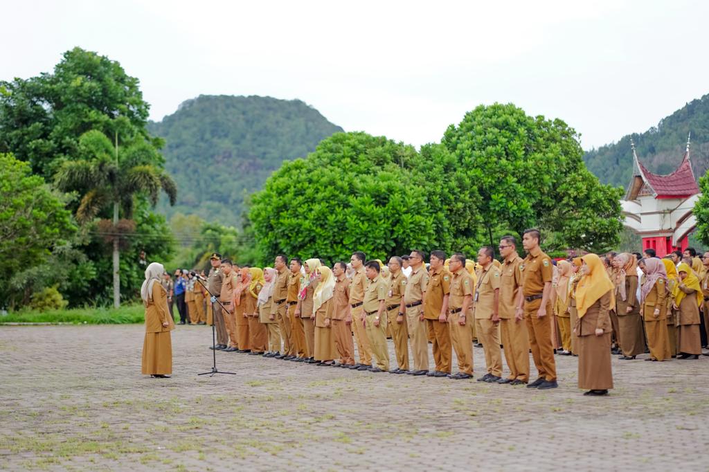 Pemerintah Daerah Kabupaten Solok gelar kegiatan rutin Apel Pagi setiap SeninÂ 