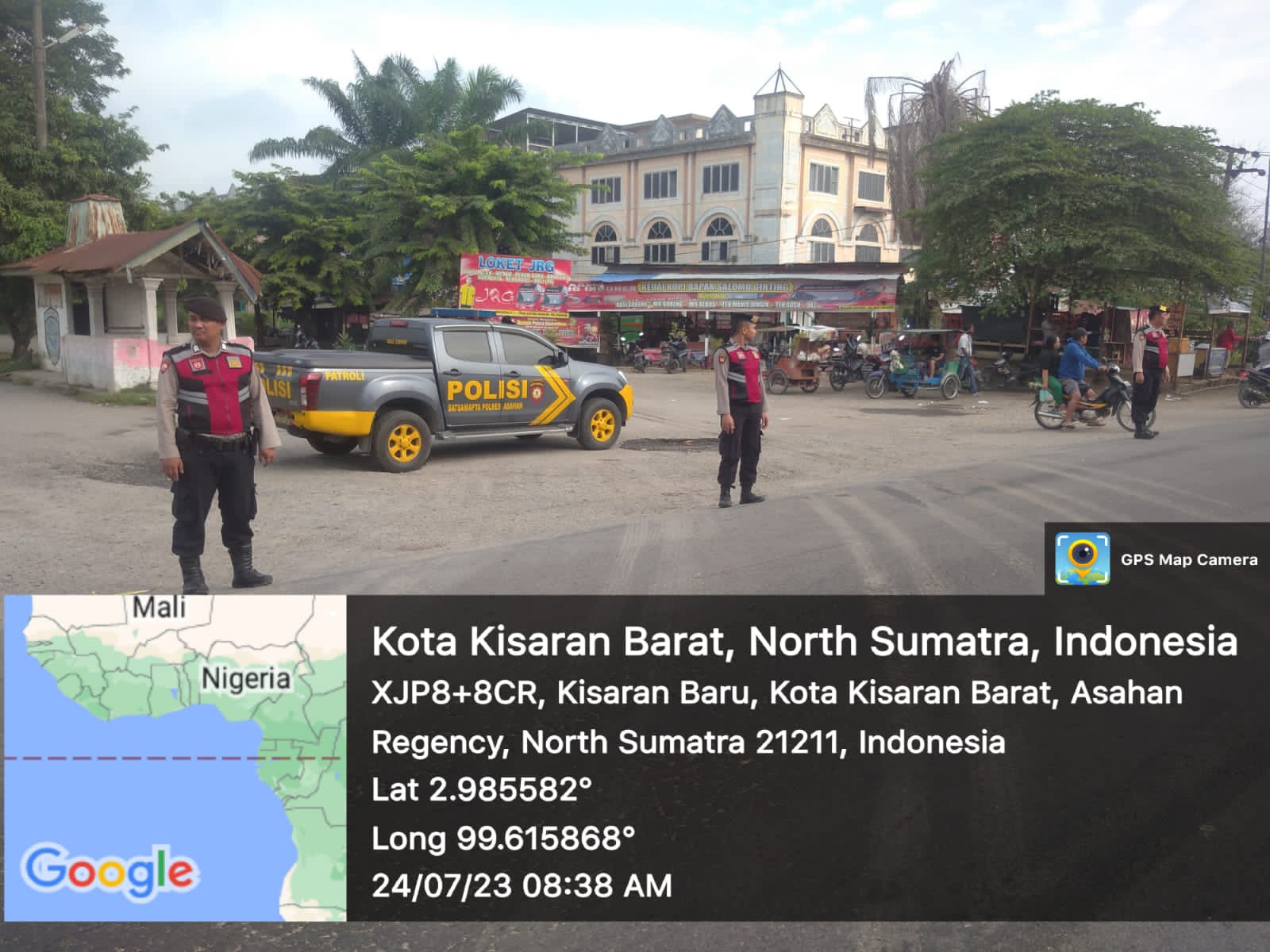 Pelayanan Pagi Hari, Sat Samapta Polres Asahan Laksanakan pengaturan arus Lalin