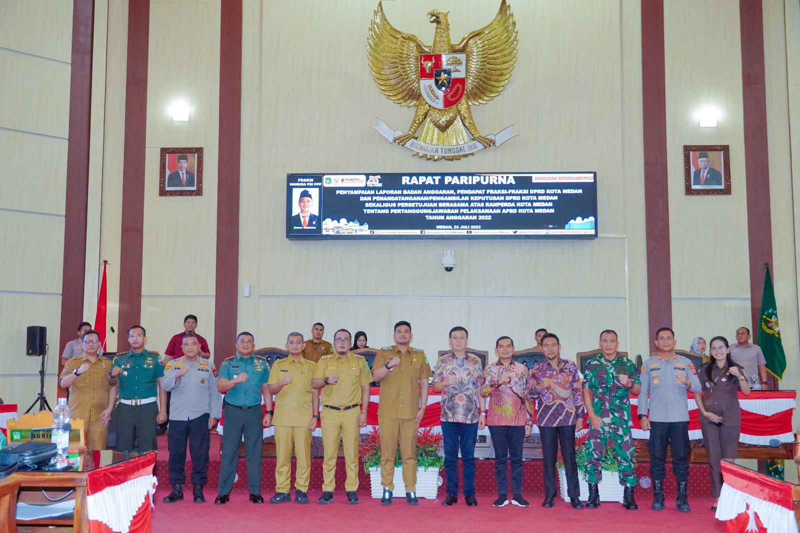 Seluruh Fraksi DPRD Setujui Ranperda Pertanggungjawaban Pelaksanaan APBD Kota Medan 2022