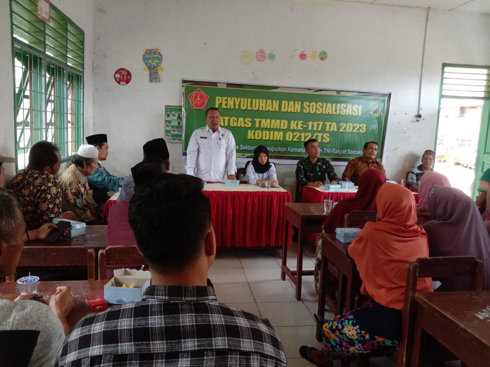 Antisipasi Penyalahgunaan Narkoba, Satgas TMMD ke-117 Kodim 0212/TS Gelar Penyuluhan bersama BNNK Tapsel