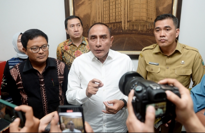Babay Parid Wazdi Resmi Jadi Dirut,  Edy Rahmayadi Minta Bank Sumut  Jadi Tuan Rumah di Daerah Sendiri