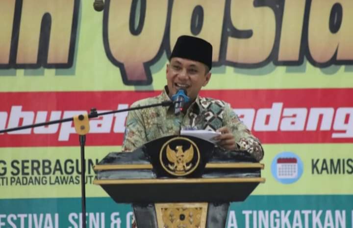Bupati Andar Amin Harahap Buka Festival Seni dan Qasidah ke IV Paluta
