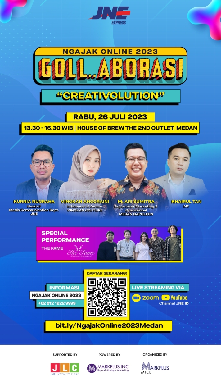 JNE Ngajak Online 2023 â€œGoll..Aborasi Creativolutionâ€