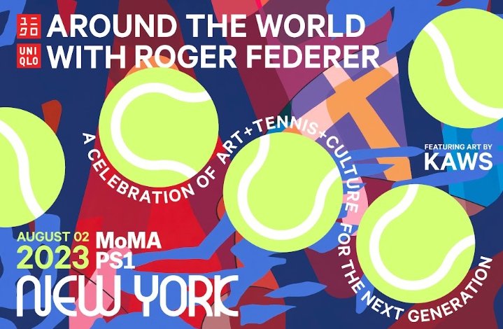 UNIQLO, Roger Federer, dan Kaws Berkolaborasi Luncurkan Around The World with Roger Federer