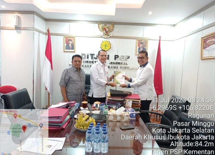 Bupati Solok Capt. H. Epyradi Asda Dt Sutan Majo Lelo Kunjungi Kementerian Pertanian