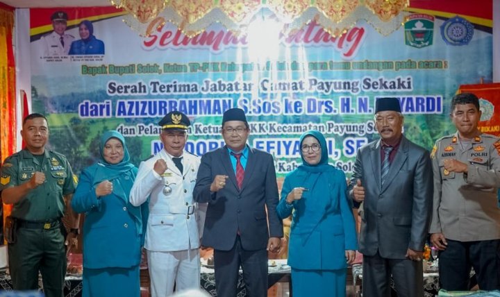 Sertijab Camat dan Pelantikan Ketua TP PKK Kecamatan Payung Sekaki