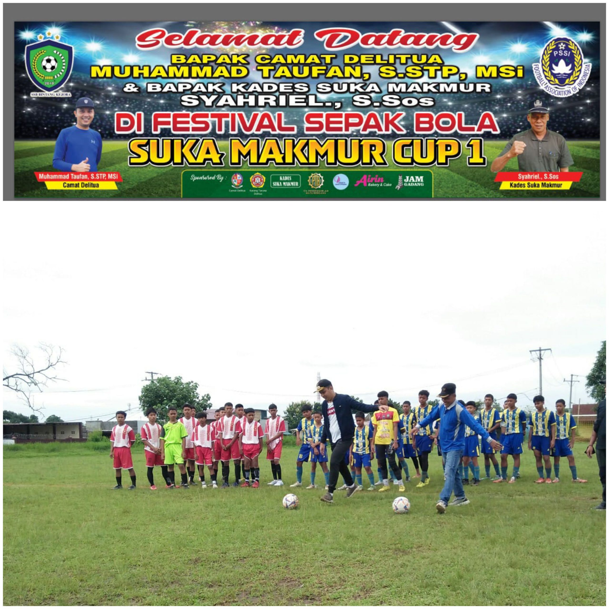 Champion Suka Makmur Cup 1 Delitua Resmi Dibuka, Camat Delitua Muhammad Taufan : Junjung Tinggi Sportifitas