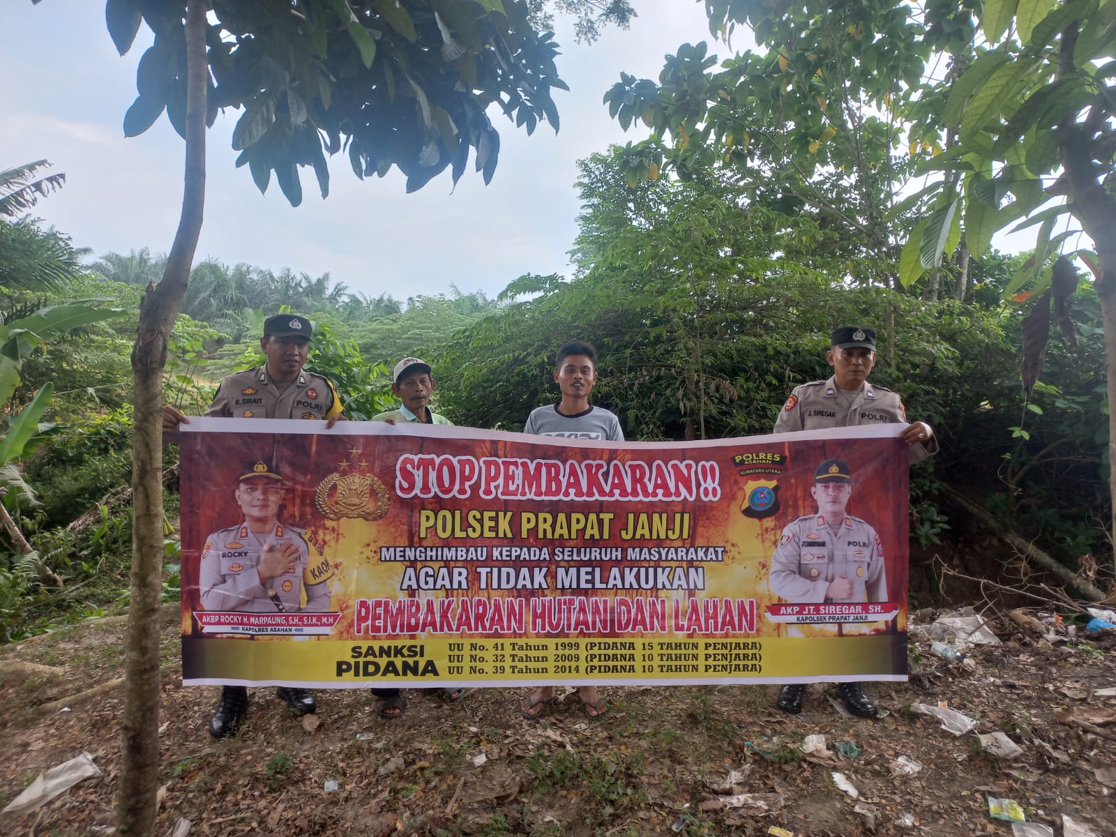 Polsek Prapat Janji Sosialisasi Karhutla di Desa Perkebunan Sei Silau