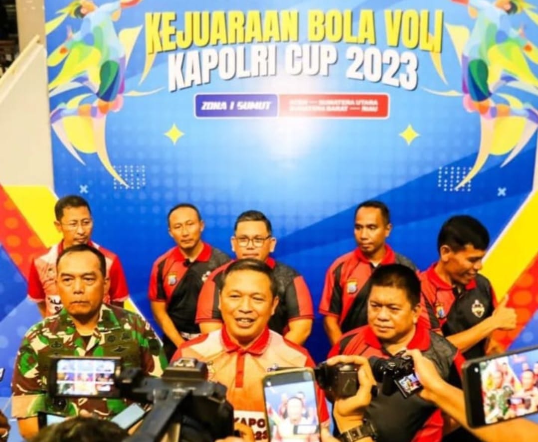 4 Polda Berlaga Di Kejuaraan Bola  Voli Kapolri Cup 2023 Zona I di GOR Universitas Negeri Medan