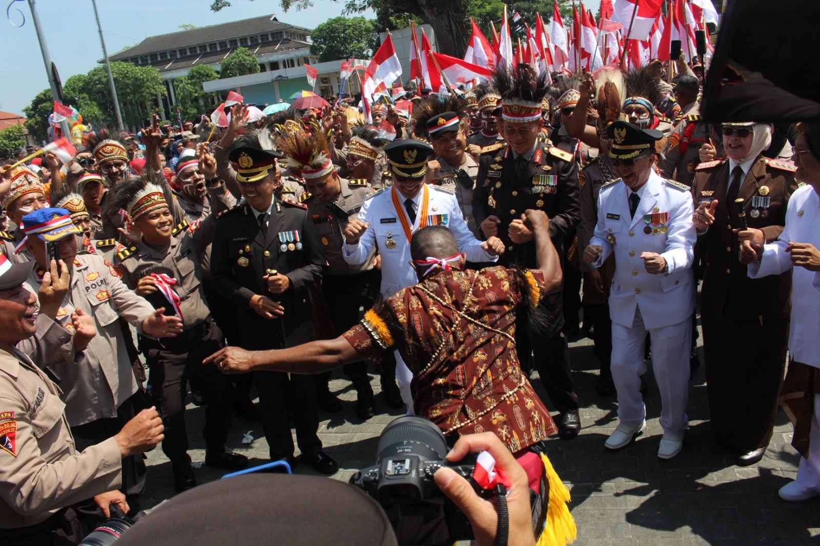 Setukpa Lemdiklat Polri Rayakan Kemerdekaan RI Ke 78 Bareng Warga Sukabumi
