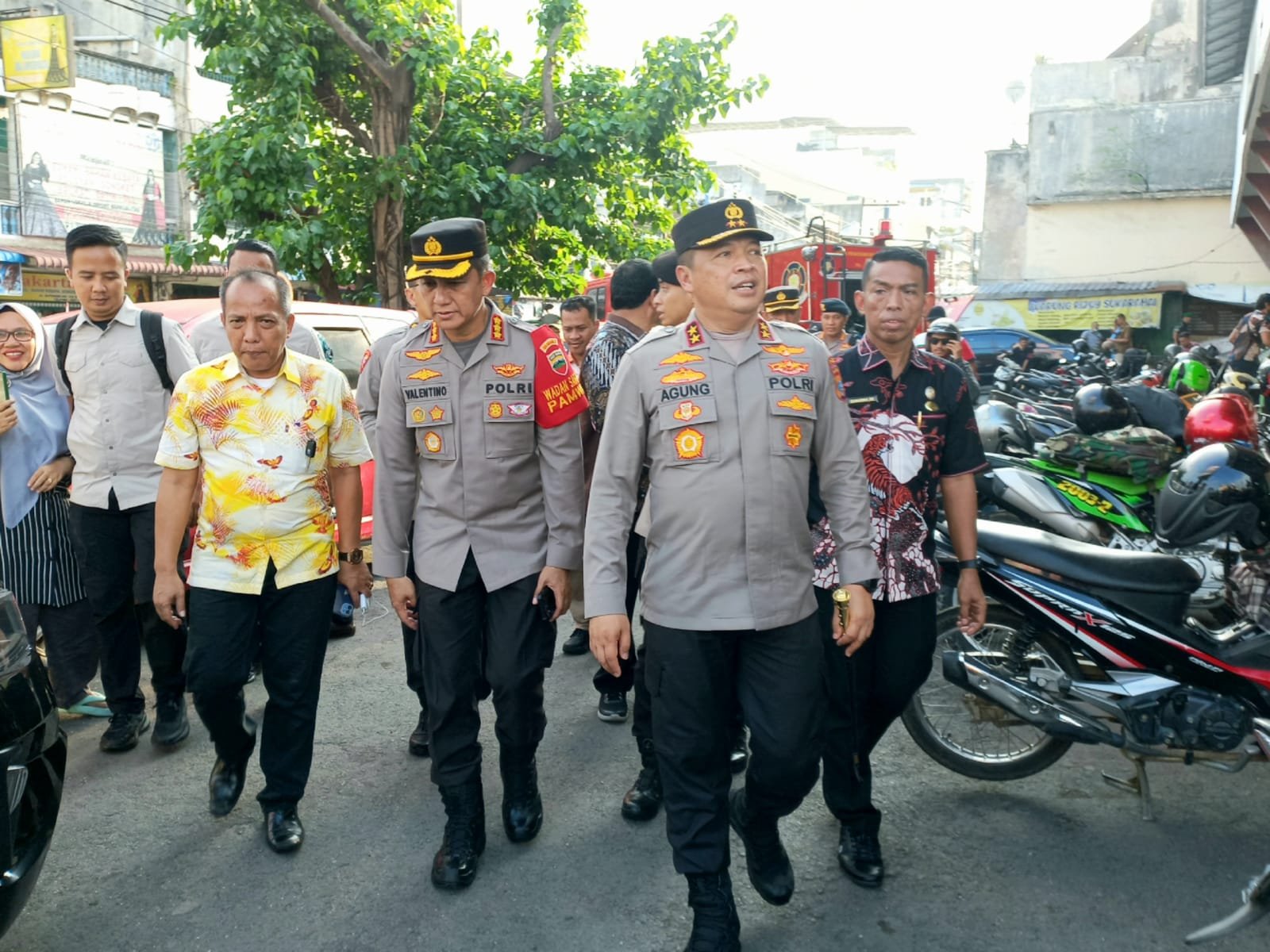 Dijadwalkan Dikunjungi Presiden, Dirut PUD Pasar Medan Dampingi Kapolda Sumut Cek Kondisi Pasar Sukaramai