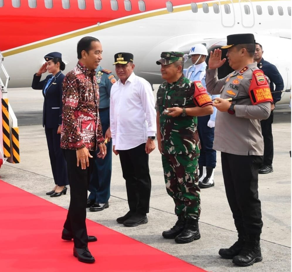 Kapolda Bersama Gubernur dan Pangdam Dampingi Presiden Jokowi Kunker di Sumut