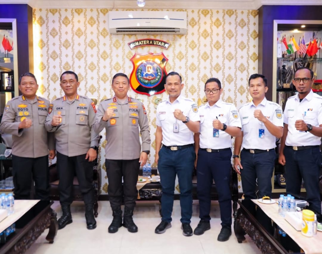 Polda Sumut dan PT KAI Ciptakan Ruang Publik Aman