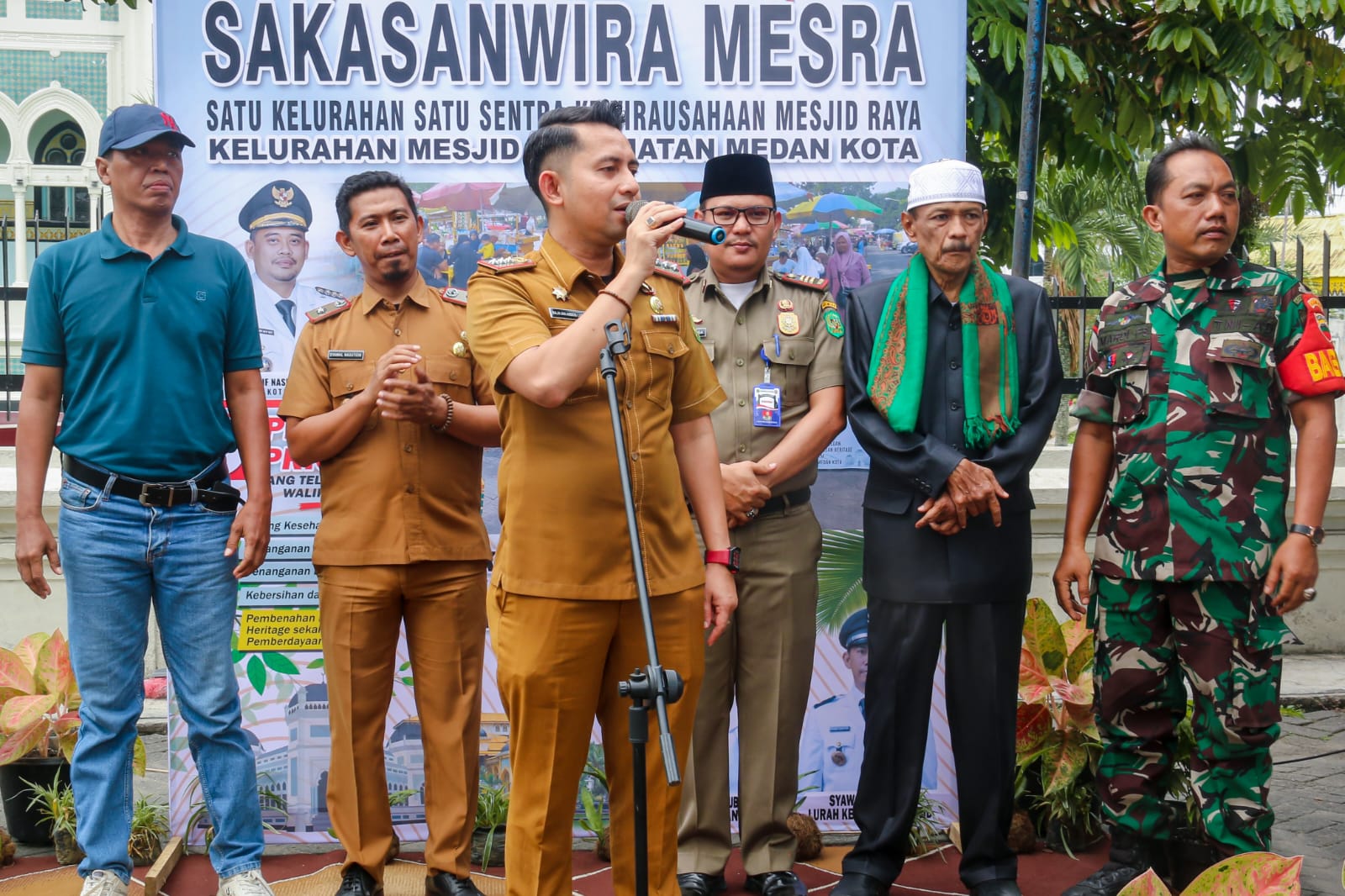 Wujudkan Program Prioritas Bobby Nasution, Kelurahan Masjid Launching Sakasanwira Mesra