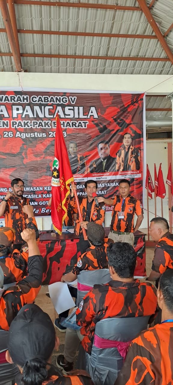 Antoni Efendi Berutu Kembali Pimpin MPC Pemuda Pancasila Kabupaten Pakpak Bharat