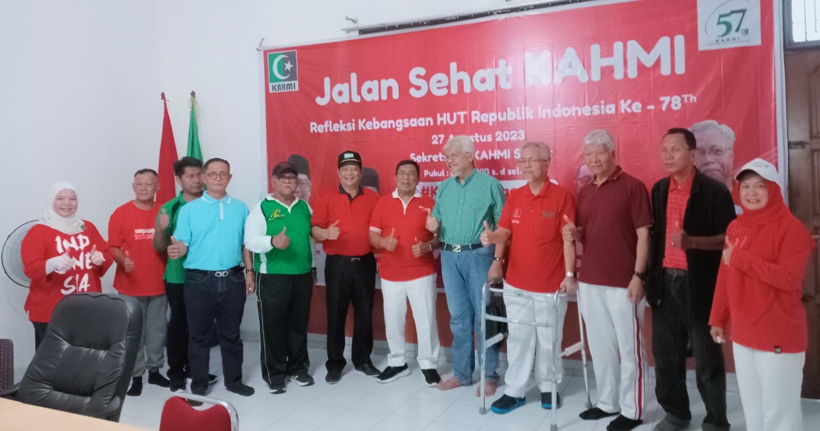 Tokoh Nasional Ramaikan Jalan Sehat dan Refleksi Kebangsaan KAHMI Sumut